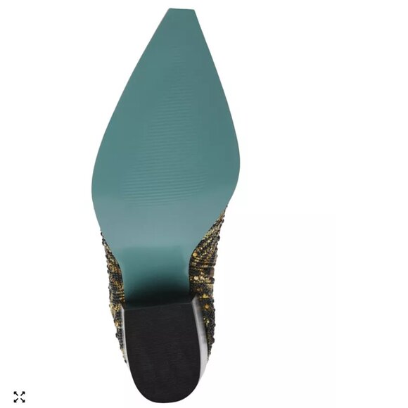 NEW BETSEY JOHNSON Cash Sequin Leopard Boots in leopard for women 825 5j3 - Picture 5 of 6